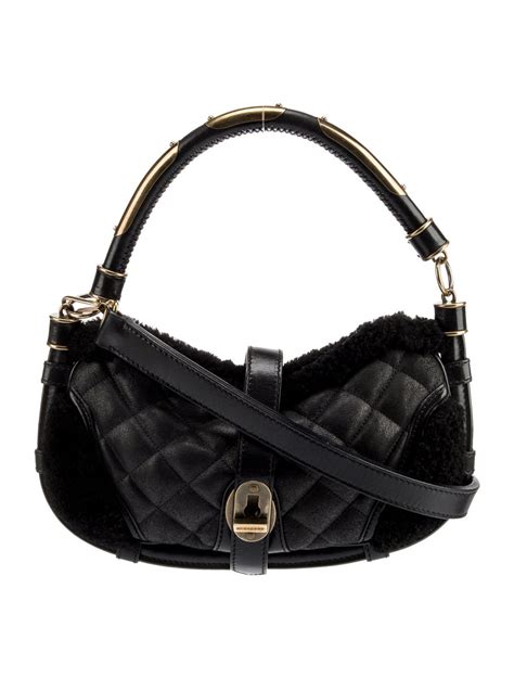 Burberry Prorsum Patent Leather Hobo Bag 